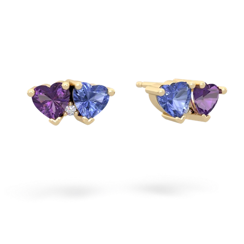 amethyst-tanzanite  earrings