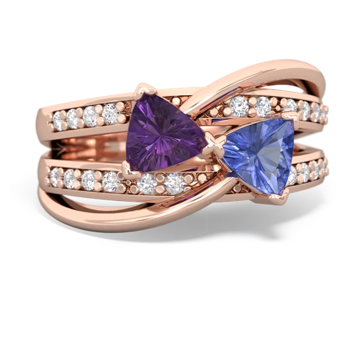 amethyst-tanzanite couture ring