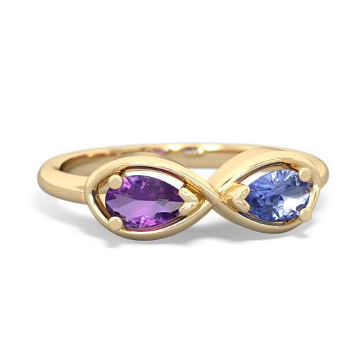 Amethyst Tanzanite Rings in 14K Gold | JewelsForMe