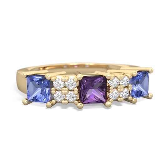 amethyst-tanzanite timeless ring