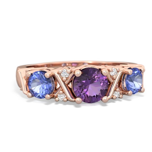 amethyst-tanzanite timeless ring