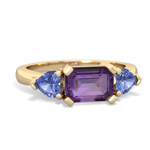 amethyst-tanzanite timeless ring