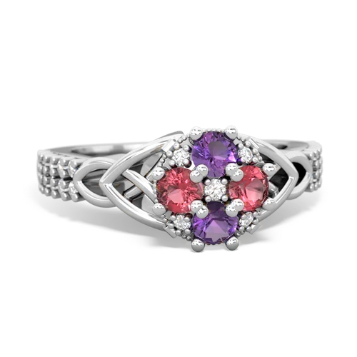 amethyst-tourmaline engagement ring