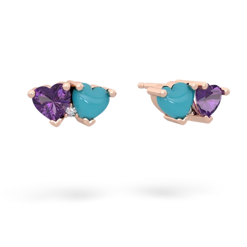 amethyst-turquoise  earrings