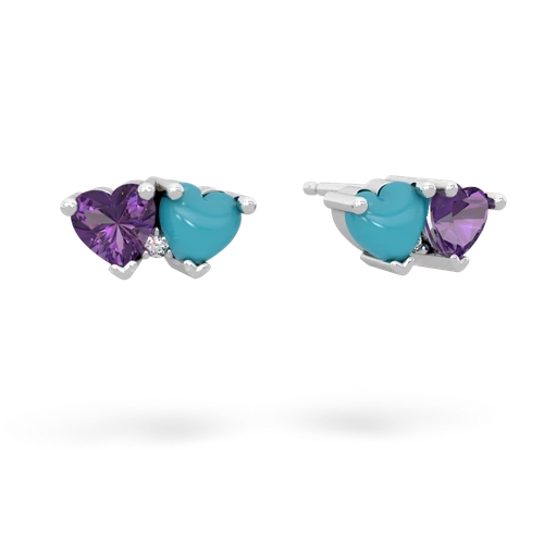 amethyst-turquoise  earrings