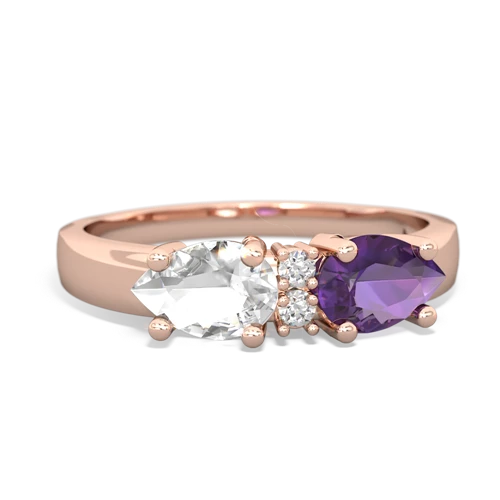 amethyst-white topaz timeless ring