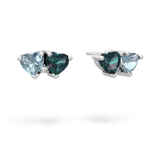 aquamarine-alexandrite  earrings