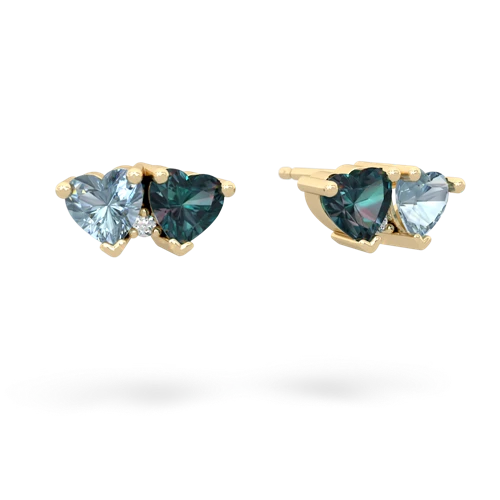 aquamarine-alexandrite  earrings