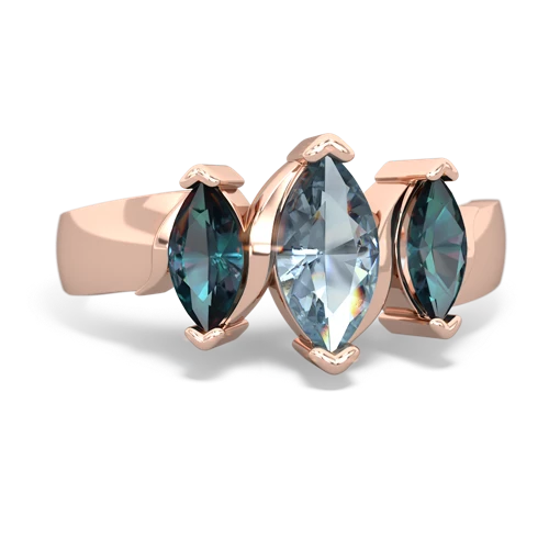 aquamarine-alexandrite keepsake ring