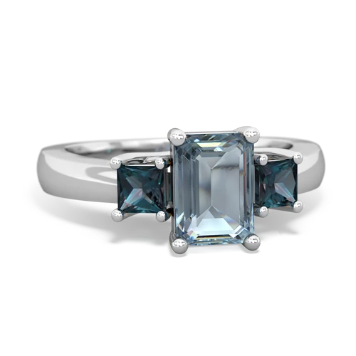 aquamarine-alexandrite timeless ring