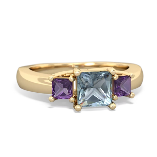 aquamarine-amethyst timeless ring