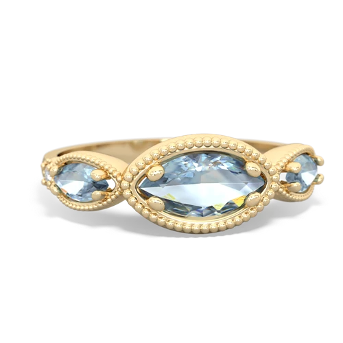 tourmaline-sapphire milgrain marquise ring