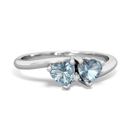 aquamarine-aquamarine sweethearts promise ring