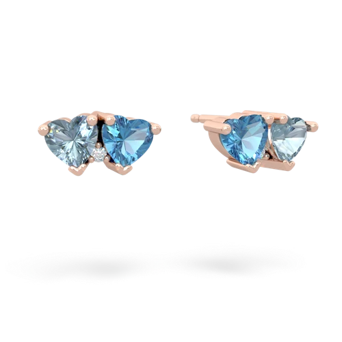 aquamarine-blue topaz  earrings