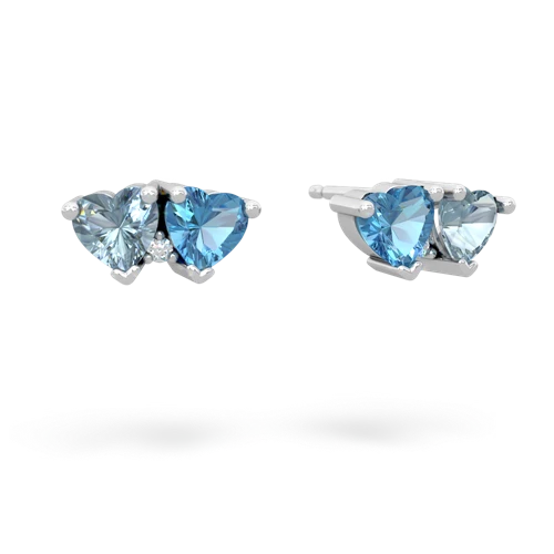 aquamarine-blue topaz  earrings