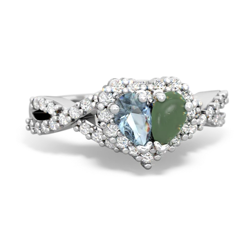 aquamarine-jade engagement ring