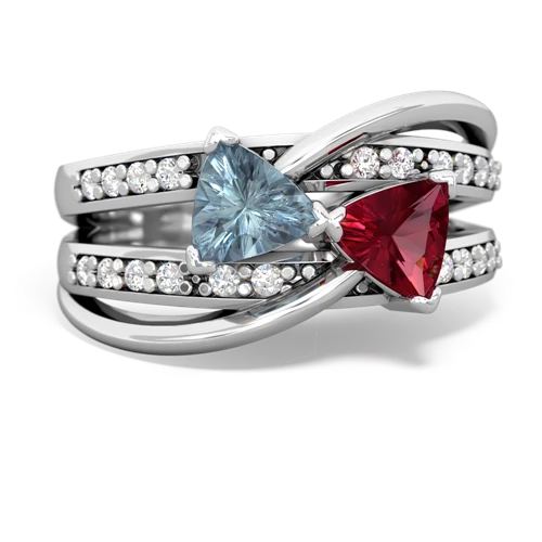 aquamarine-lab ruby couture ring