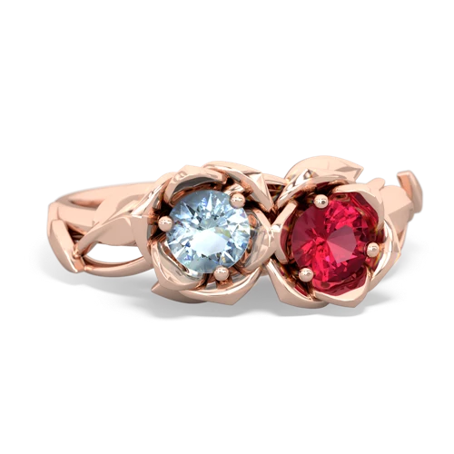 aquamarine-lab ruby roses ring