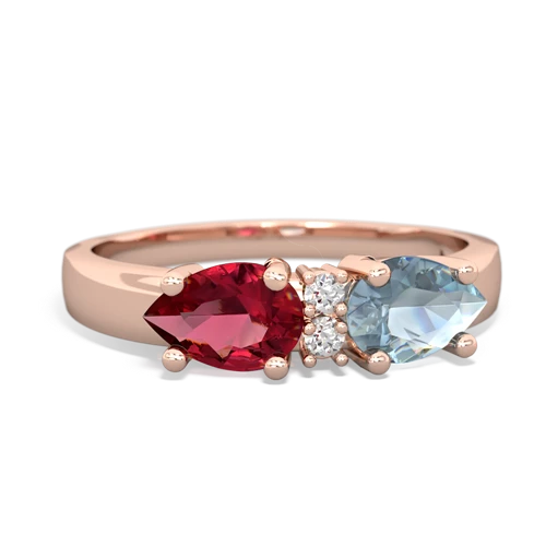 aquamarine-lab ruby timeless ring