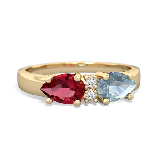 aquamarine-lab ruby timeless ring