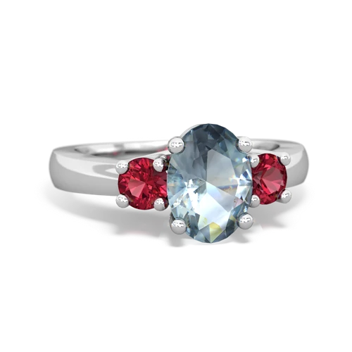 aquamarine-lab ruby timeless ring