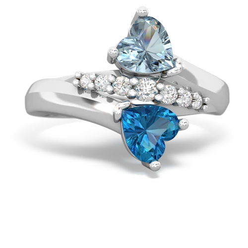 aquamarine-london topaz modern ring