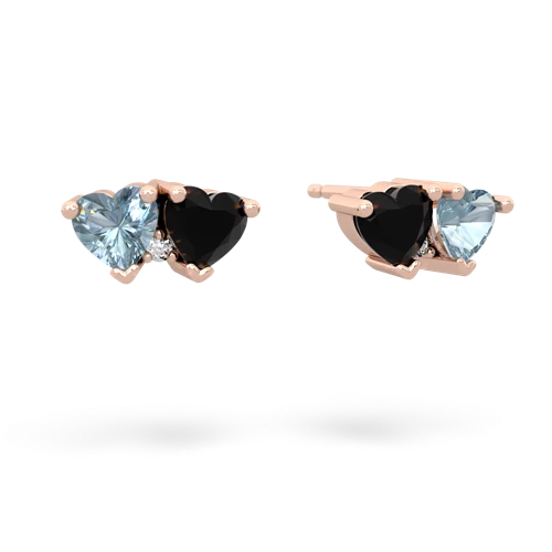 aquamarine-onyx  earrings