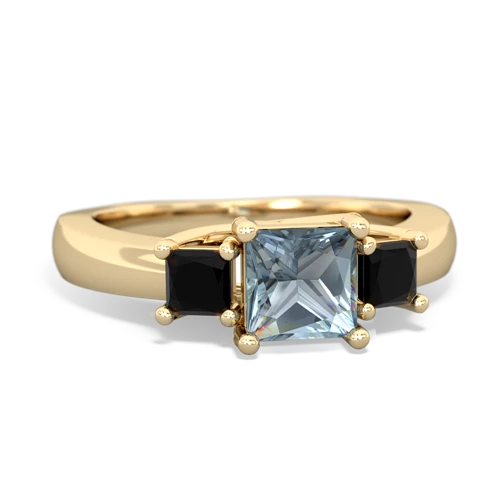 aquamarine-onyx timeless ring