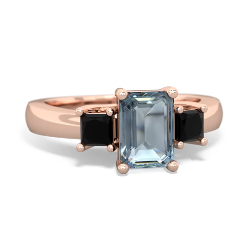 aquamarine-onyx timeless ring