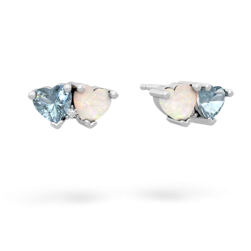 aquamarine-opal  earrings