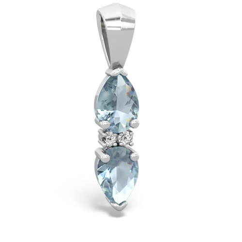 aquamarine bowtie pendant