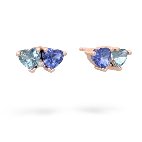 aquamarine-tanzanite  earrings
