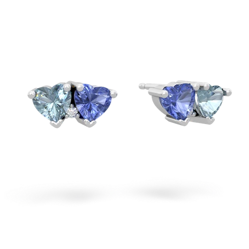 aquamarine-tanzanite  earrings