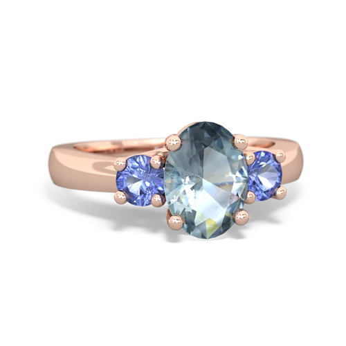 aquamarine-tanzanite timeless ring