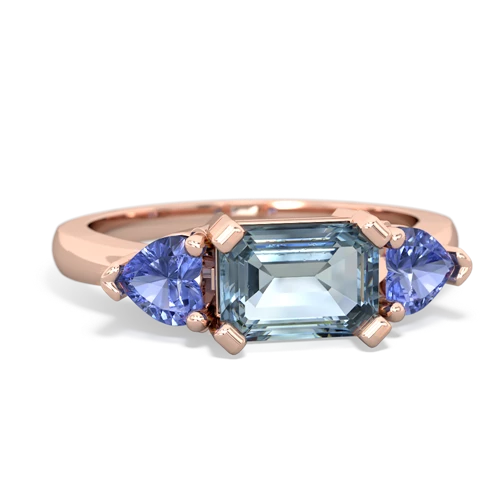 aquamarine-tanzanite timeless ring