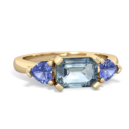 aquamarine-tanzanite timeless ring