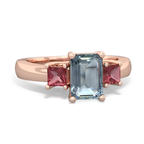 aquamarine-tourmaline timeless ring