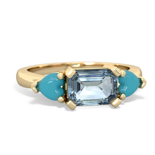 aquamarine-turquoise timeless ring