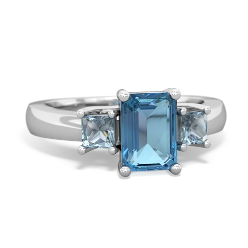 blue topaz-aquamarine timeless ring