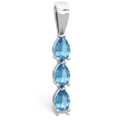 sapphire-opal three stone pendant