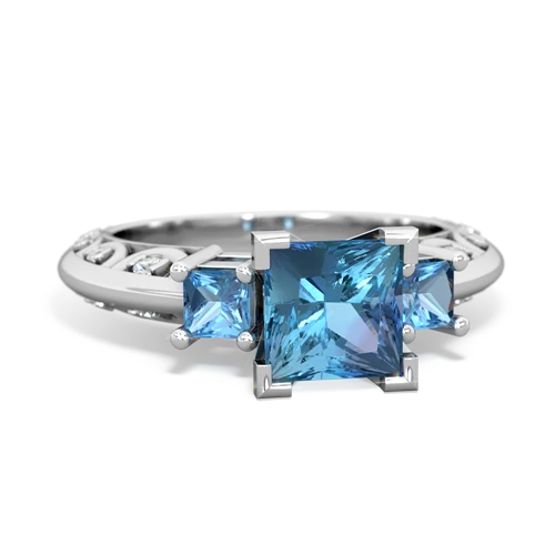 amethyst-white topaz engagement ring