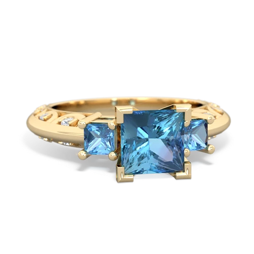 tourmaline-sapphire engagement ring