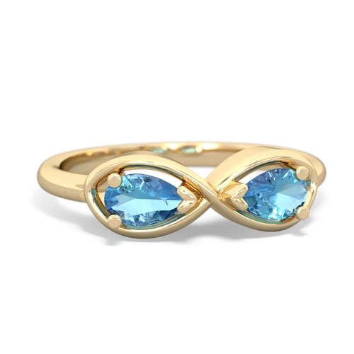 blue topaz-blue topaz infinity ring