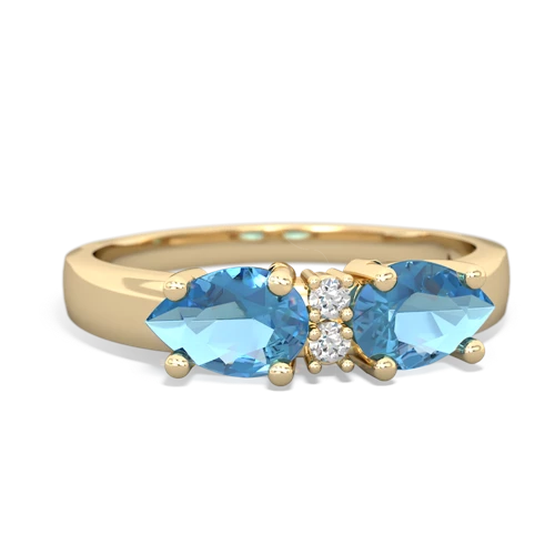 blue topaz-blue topaz timeless ring