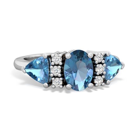 blue topaz-blue topaz timeless ring