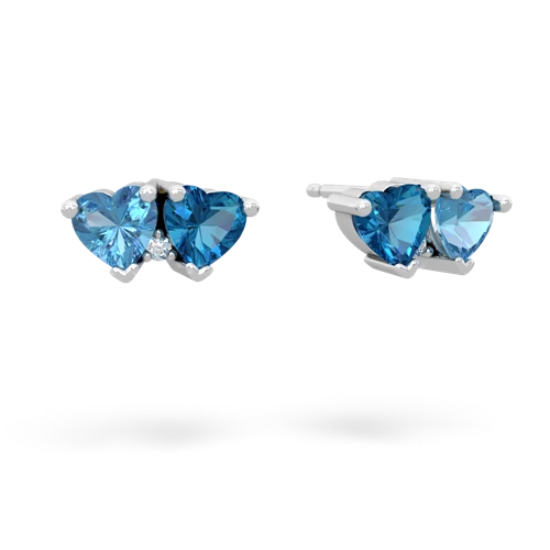 blue topaz-london topaz  earrings