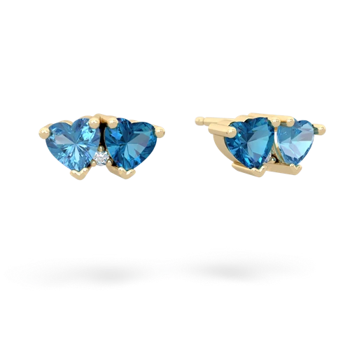 blue topaz-london topaz  earrings