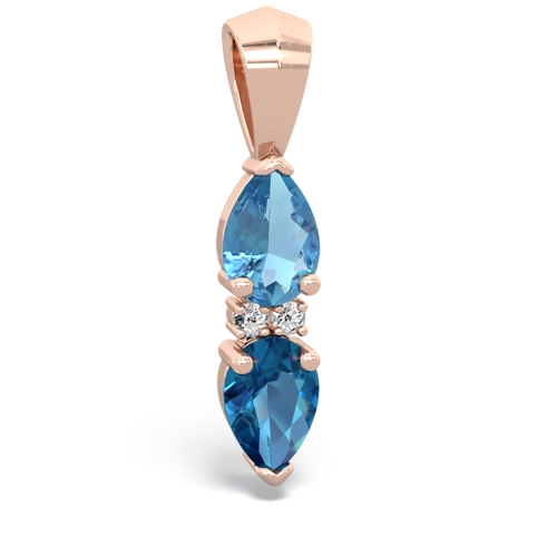 blue topaz-london topaz bowtie pendant