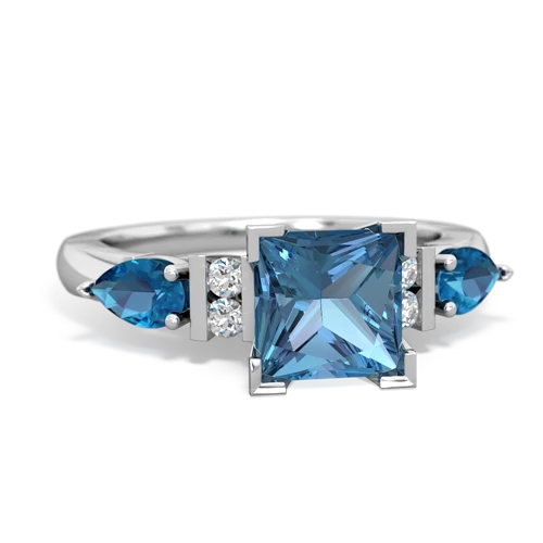 blue topaz-london topaz engagement ring