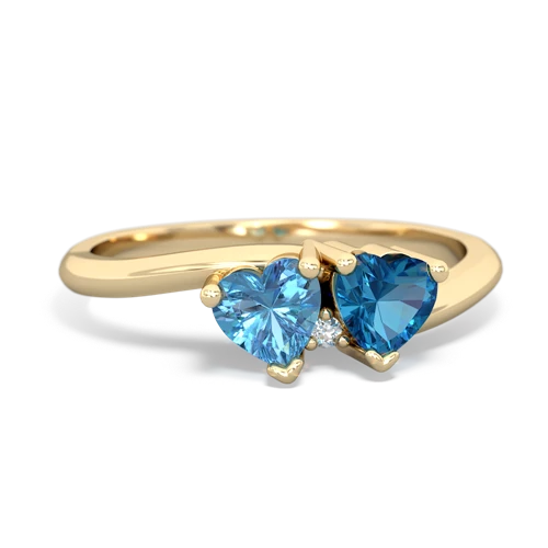 blue topaz-london topaz sweethearts promise ring